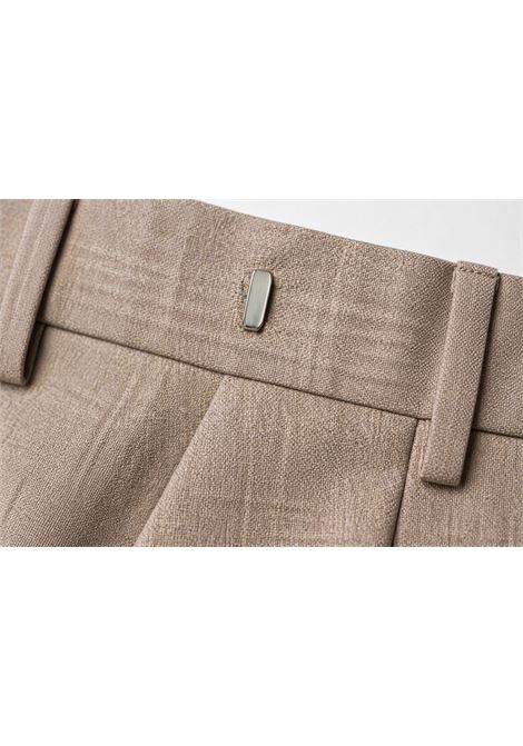Pantalone PT Torino beige mélange con pinces e taglio sartoriale PT TORINO | Pantaloni | CO-RFZ1Z00FWD0060